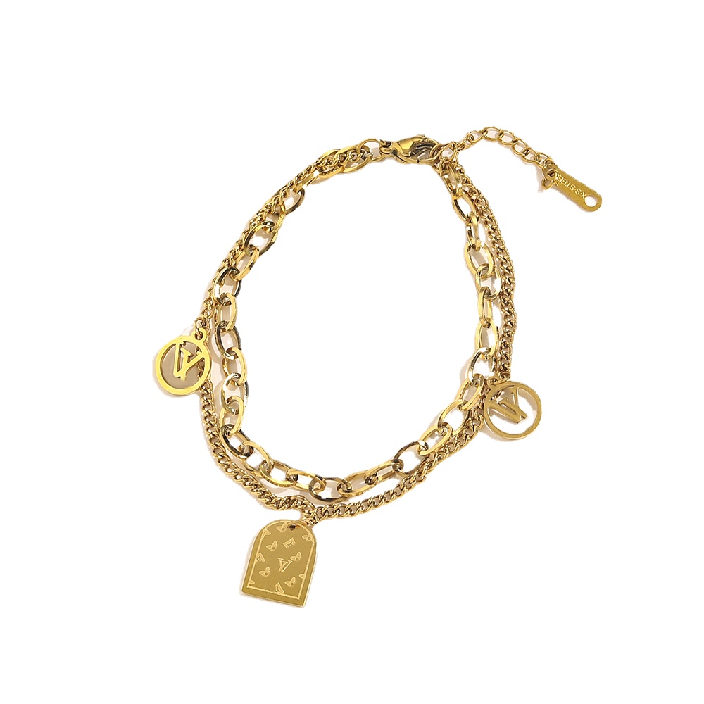 Classic Bracelets Fashion Elegant Stainless Steel Bangle Women 18K Gold Plated Bracelet Wristband Cuff Chain Lovers Gift Wedding Jewelry
Classic Bracelets Fashion Elegant Stainless Steel Bangle Women 18K Gold Plated Bracelet Wristband Cuff Chain Lovers Gift Wedding Jewelry
