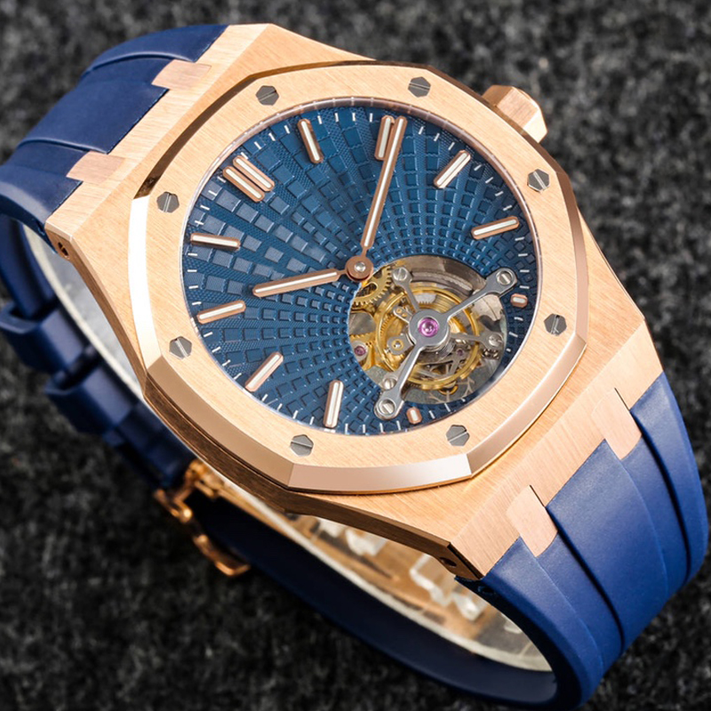 Rose Gold Royal Watches luxury ETA watch Skeleton flywheel automatic Blue dial Mechanical Men Sapphire Watches 904L stainless steel Case with box new fashion, Not for watch
Rose Gold Royal Watches luxury ETA watch Skeleton flywheel automatic Blue dial Mechanical Men Sapphire Watches 904L stainless steel Case with box new fashion, Not for watch