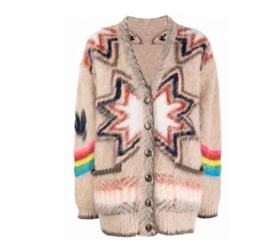 Women's Knitting Sweater Color Matching Small Square Single-Breasted Buttons Loose Casual Knitted Long Cardigan Sweaters, 03
Women's Knitting Sweater Color Matching Small Square Single-Breasted Buttons Loose Casual Knitted Long Cardigan Sweaters, 03