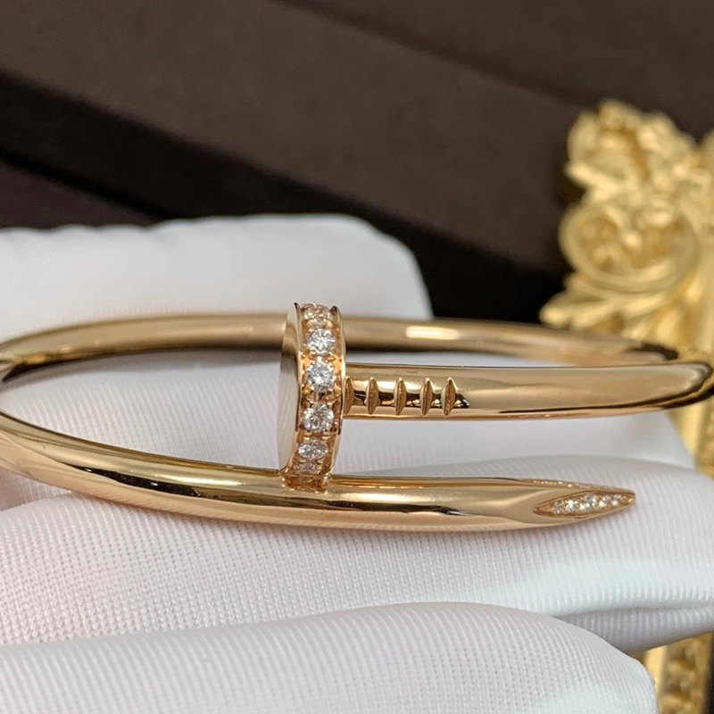Cartier Bracelets Nail Bracelet Luxury Jewelry For Women Fashion Bangle Titanium Steel Size 17 and 19 Default 19