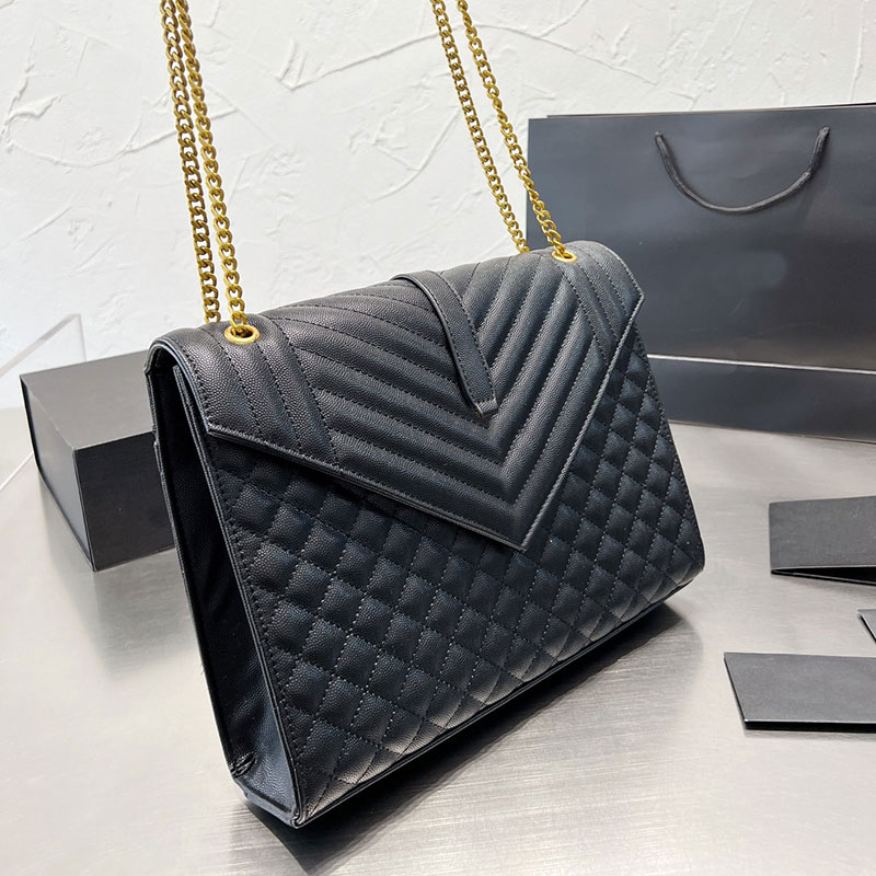 Women Envelope Hobo Crossbody Bag Quilted Flap Shoulder Underarm Bags Handbags Purse Genuine Leather Gold Hardware Magnetic Buckle Large Clutch Hand Wallets 32cm
Women Envelope Hobo Crossbody Bag Quilted Flap Shoulder Underarm Bags Handbags Purse Genuine Leather Gold Hardware Magnetic Buckle Large Clutch Hand Wallets 32cm