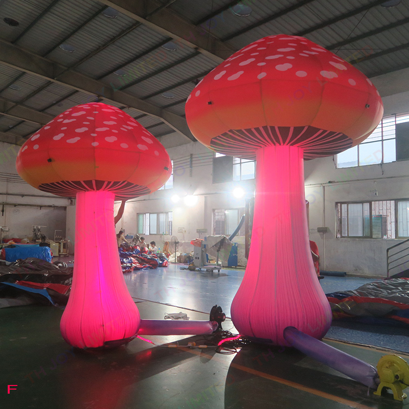 Outdoor Activities Mushroom Decoration for Party Event Giant inflatable mushroom with led light