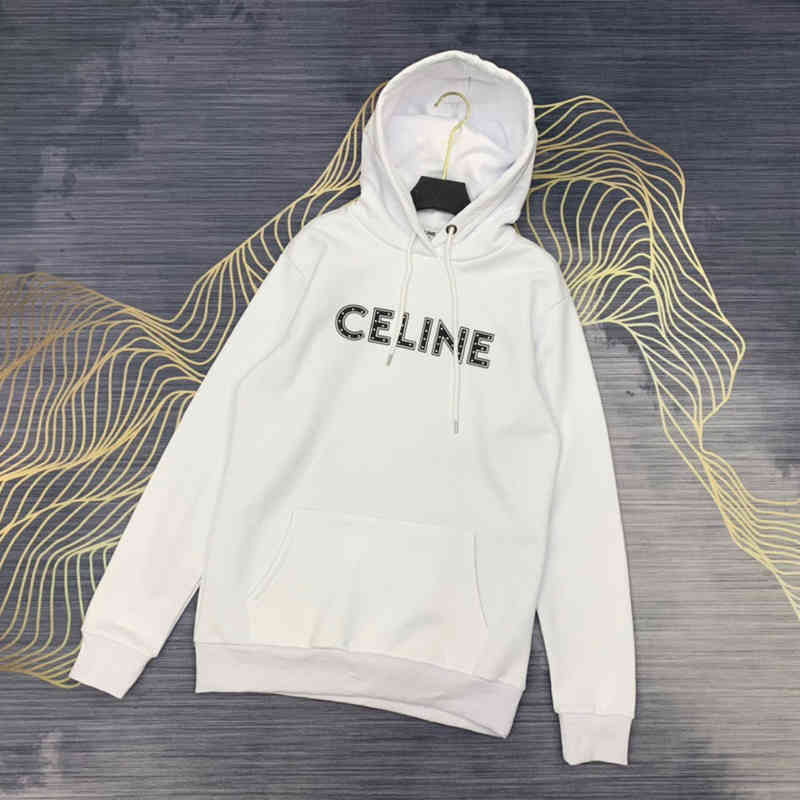 Designer hoodies Celin's fashion brand sweater New Long Sleeve Plush Hooded Sweater loose casual high quality clothes fashion brand, White
Designer hoodies Celin's fashion brand sweater New Long Sleeve Plush Hooded Sweater loose casual high quality clothes fashion brand, White