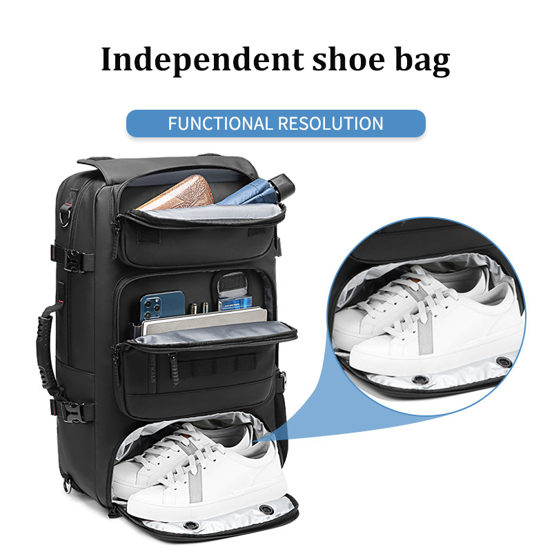 School Bags large capacity 60L outdoors backpack Men Mountaineering bag waterproof Laptop Backpack travel Business Backpack Shoe bag 220908