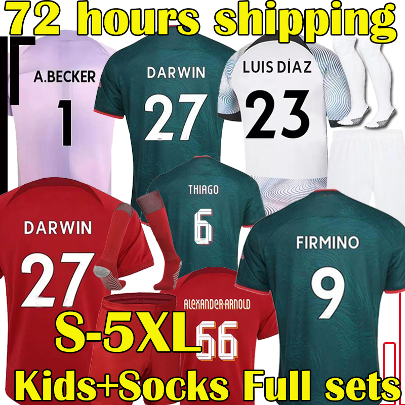 5XL 22/23 season home away DARWIN soccer jerseys 2022 2023 Mohamed Diogo Luis DIaz Alexander Arnold fans player version football shirt tops men kids Kits sock Full sets, Black
5XL 22/23 season home away DARWIN soccer jerseys 2022 2023 Mohamed Diogo Luis DIaz Alexander Arnold fans player version football shirt tops men kids Kits sock Full sets, Black