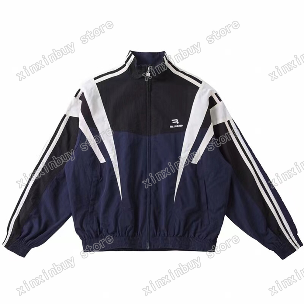 xinxinbuy Men designers coats set paris Panelled stripe letter streetwear Coats Outerwear long sleeve Windbreaker blue S-2XL, Multi
xinxinbuy Men designers coats set paris Panelled stripe letter streetwear Coats Outerwear long sleeve Windbreaker blue S-2XL, Multi