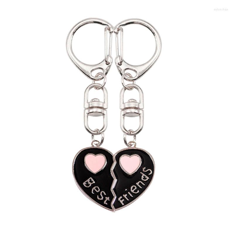

Keychains Portable Anti-lost Keychain Friend BFF Letter Pendant Key Chain Men's Car Accessories Ladies Gift Backpack Keyholder