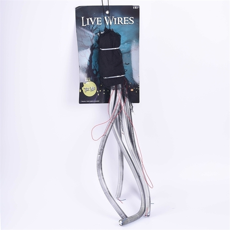Garden Decorations Halloween Party Decor Simulate Cable Electric Toy Bar Ornaments Outdoor Decoration Sound Sensing Switch Trick Props Gift for Kid 22