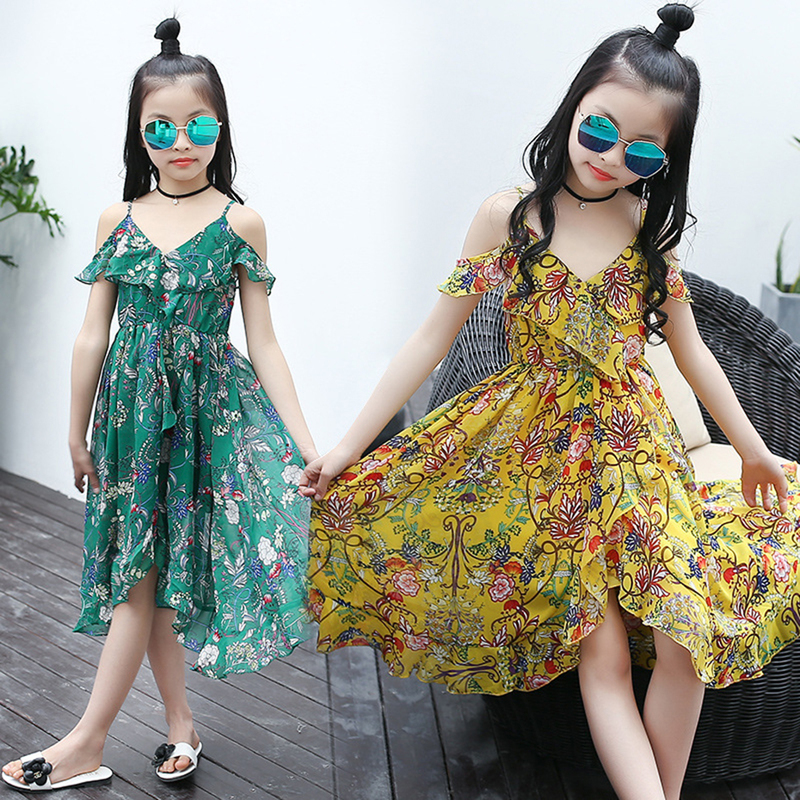 Girl's Dresses Aixinghao Girls Dress Bohemian Summer Dress For Girls Casual Girls Beach Sundress Teenage Kids Teen Clothes 6 8 10 12 Year 220908