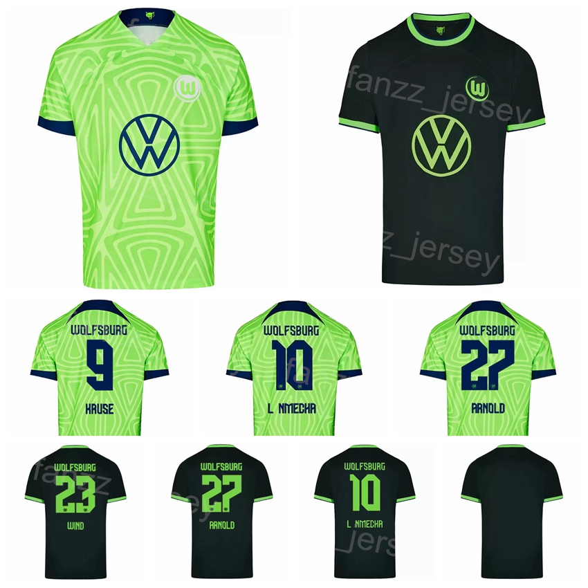 2022-23 VfL Wolfsburg Soccer 10 Lukas Nmecha Jerseys Club 39 Patrick Wimmer 27 Maximilian Arnold 9 Max Kruse 4 Maxence Lacroix 29 Josuha Guilavogui Football Shirt Kit, With patch
2022-23 VfL Wolfsburg Soccer 10 Lukas Nmecha Jerseys Club 39 Patrick Wimmer 27 Maximilian Arnold 9 Max Kruse 4 Maxence Lacroix 29 Josuha Guilavogui Football Shirt Kit, With patch