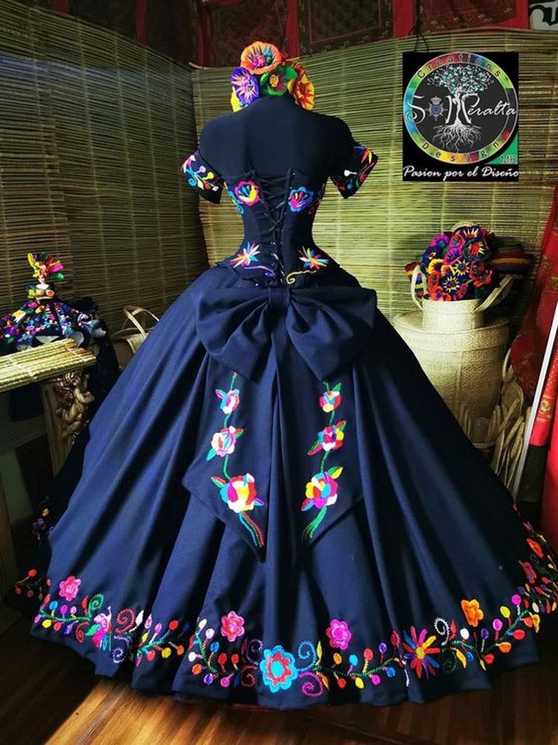 Off Shoulder Navy Blue Quinceanera Dress with Embroidery big bow lace-up corset Vestidos Para XV Anos prom Sweet 16 Dress robe de soiree
