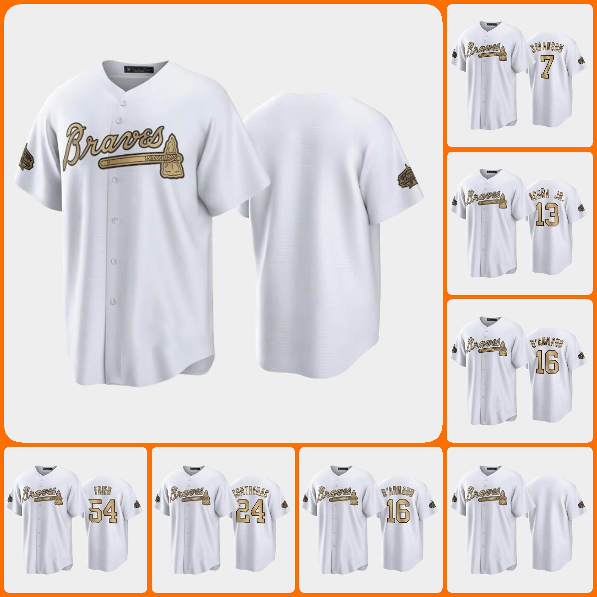 Baseball Jersey Wholesale Custom 2022 All-Star NL Atlanta''Braves''MEN White William Dansby Swanson Ronald Acuna Jr Max Fried Travis d'Arnaud Limited, Custom name number
Baseball Jersey Wholesale Custom 2022 All-Star NL Atlanta''Braves''MEN White William Dansby Swanson Ronald Acuna Jr Max Fried Travis d'Arnaud Limited, Custom name number