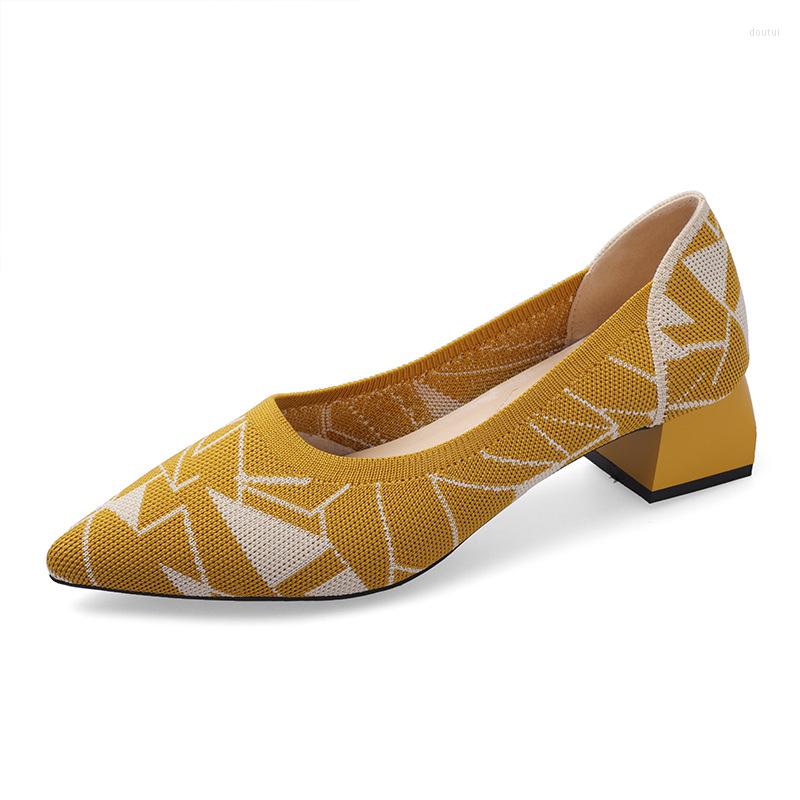 Dress Shoes Star With The Same Pointed Toe Knitted Women's 2023 Spring And Summer Shallow Mouth Slip-on Square Pumps, Yellow
Dress Shoes Star With The Same Pointed Toe Knitted Women's 2023 Spring And Summer Shallow Mouth Slip-on Square Pumps, Yellow