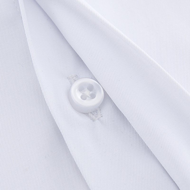 Men's Casual Shirts Men's Classic French Cuff Dress Shirts Long Sleeve No Pocket Tuxedo Male Shirt with Cufflinks Formal Party Wedding White