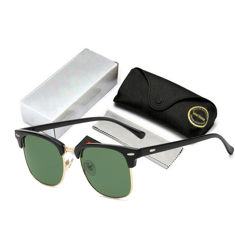 Rays Men Women Sunglasses Clubmasters Retro Driving Band glasses Luxury Brand Rivet Design Goggles Elegant Female UV400 3016NG21
Rays Men Women Sunglasses Clubmasters Retro Driving Band glasses Luxury Brand Rivet Design Goggles Elegant Female UV400 3016NG21