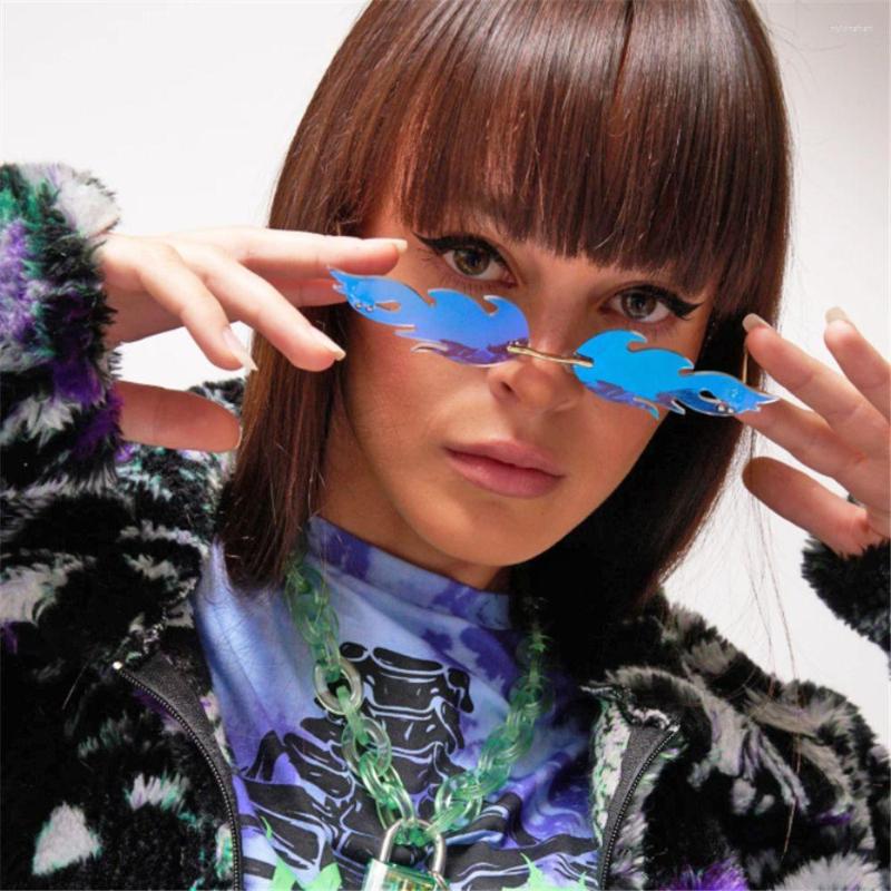 Sunglasses Streetwear Rimless Party Metal Eyewear Sun Glasses For Women Fashion Flame Shaped
Sunglasses Streetwear Rimless Party Metal Eyewear Sun Glasses For Women Fashion Flame Shaped
