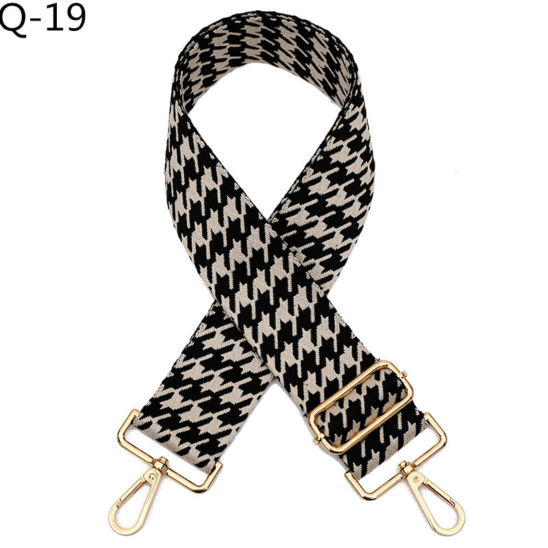 Wide Bag Shoulder Strap Adjustable Embroidered Women's Accessories Replacement Crossbody Belt Handle