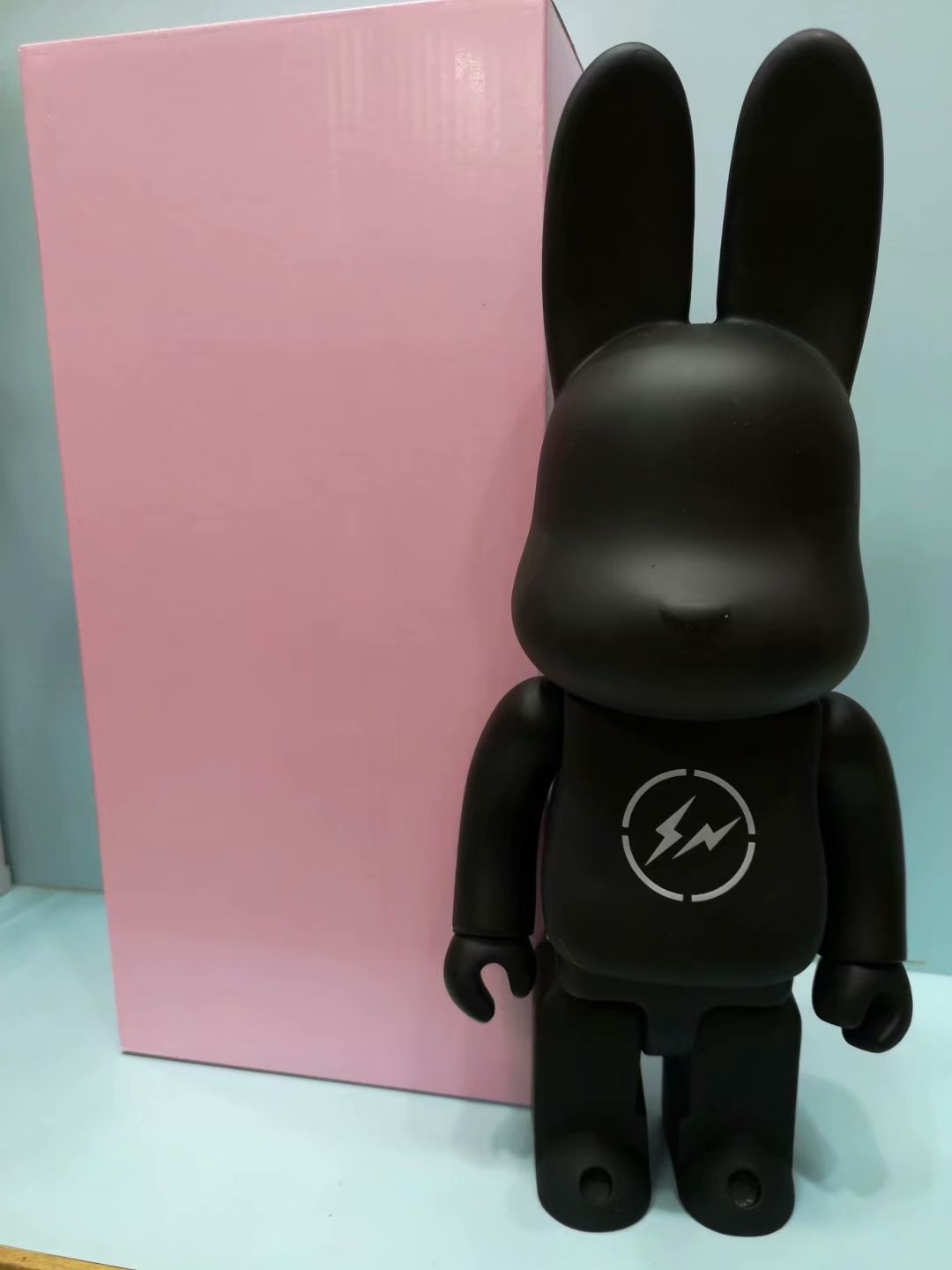 New 400% Action & Toy Figures Bearbrick PVC Action Figure Cosplay Flash Light Black Cat Rabbit Bear Collections Bearbricklys 28CM