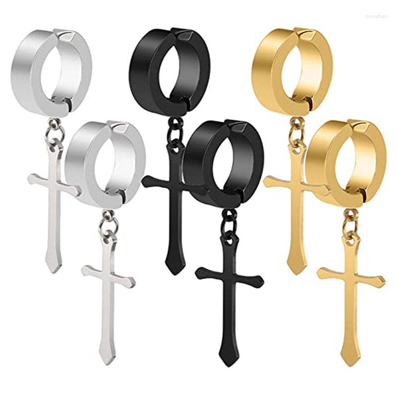 Backs Earrings 6 Pairs Punk Vintage Stainless Steel Cross Dangle Hoop Black Silver Gold Drop For Men Women Boys Girls
Backs Earrings 6 Pairs Punk Vintage Stainless Steel Cross Dangle Hoop Black Silver Gold Drop For Men Women Boys Girls