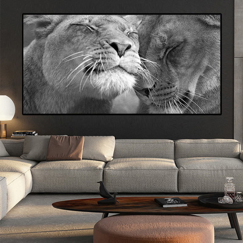 Canvas Painting Lions Head to Head Black and White Posters and Prints Canvas Painting Black and White Cuadros Wall Art Pictures for Living Room
Canvas Painting Lions Head to Head Black and White Posters and Prints Canvas Painting Black and White Cuadros Wall Art Pictures for Living Room