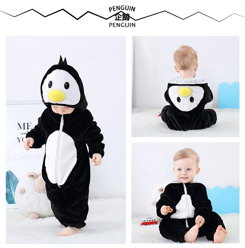 Rompers Winter born Baby Clothes Inflant Rompers Overalls Cute Cartoon Animal Onsies Kigurumi Costumes For Boys Girls Kids Jumpsuit 220908