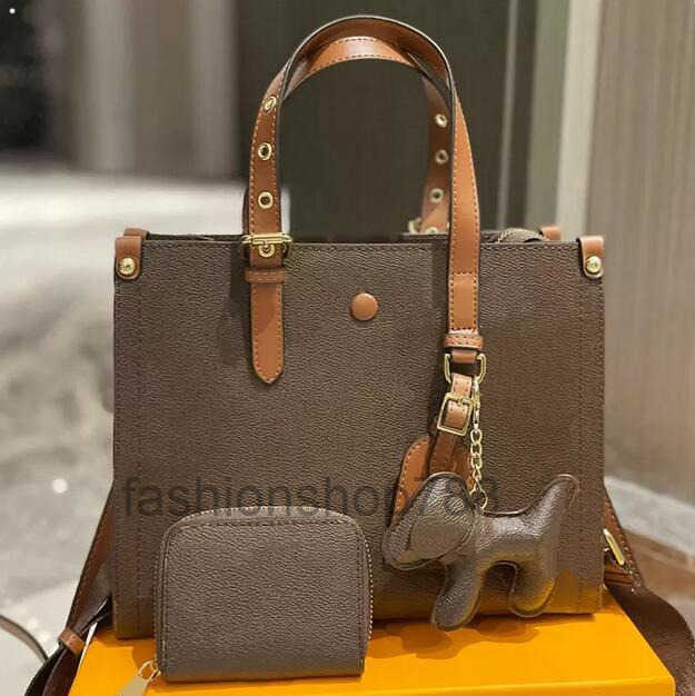 Designers Handbag Shoulder Tote Bags For Women On The Go Crossbody Shopping Bag 2 piece set Purses Letters Flowers Brown Leather Large and practical Totes Wallet
Designers Handbag Shoulder Tote Bags For Women On The Go Crossbody Shopping Bag 2 piece set Purses Letters Flowers Brown Leather Large and practical Totes Wallet