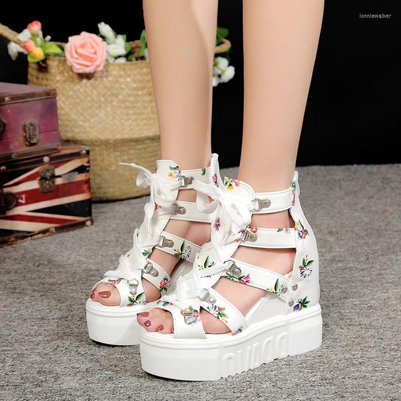 Sandals Summer Style Roman Women's High-heeled Floral Lace-up Platform Wedge With Fish Mouth Shoes Back Zipper C735, Black
Sandals Summer Style Roman Women's High-heeled Floral Lace-up Platform Wedge With Fish Mouth Shoes Back Zipper C735, Black