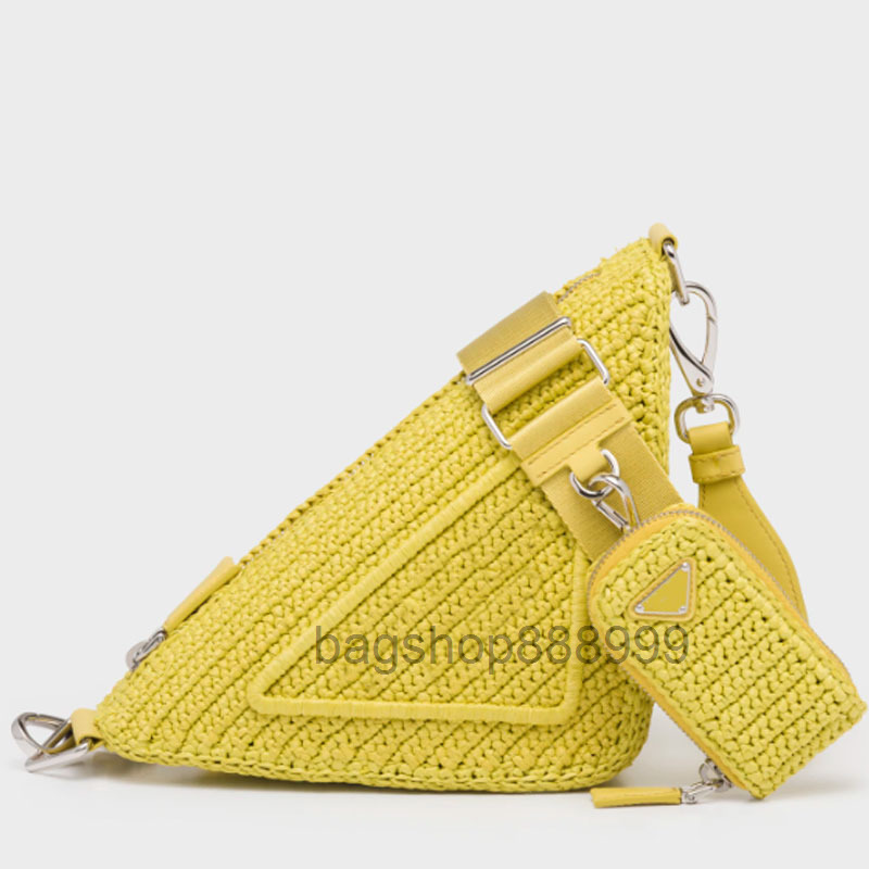 Triangle Bag Straw Woven Handbag Crossbody Bags Fashion Crochet Letter Printing Zipper With Coin Purse Embroidered Letters Adjustable Should
Triangle Bag Straw Woven Handbag Crossbody Bags Fashion Crochet Letter Printing Zipper With Coin Purse Embroidered Letters Adjustable Should