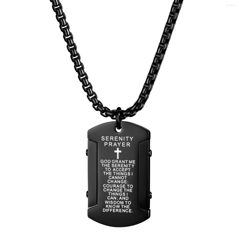 Chains BONISKISS Men's Corss Scripture Stainless Steel Long Suspension Pendant Necklaces Silver Color Jewelry For Male
Chains BONISKISS Men's Corss Scripture Stainless Steel Long Suspension Pendant Necklaces Silver Color Jewelry For Male