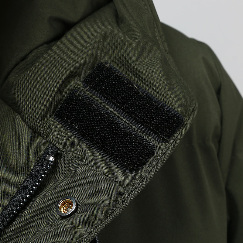 Men's Down Parkas Men's Winter Casual Down Jackets Windbreaker Outerwear Solid Zipper Pocket Thick Long Sleeve Coat Hooded Parkas Warm Coat 