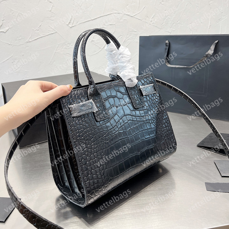 Alligator Shoulder Bag Women Crossbody Leather Totes Bags Luxury Desigenr Handbags High-quality Cross Body Fashion Pochette Coin Wallet 2 Piece Set Purse Handbag, Black26cm
Alligator Shoulder Bag Women Crossbody Leather Totes Bags Luxury Desigenr Handbags High-quality Cross Body Fashion Pochette Coin Wallet 2 Piece Set Purse Handbag, Black26cm