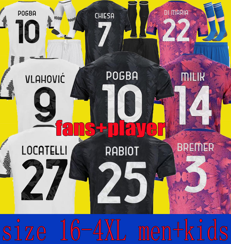 FANS PLAYER POGBA soccer jersey VLAHOVIC CHIESA 22 23 DI MARIA LOCATELLI football shirt KEAN Camiseta futbol 22 23 CUADRADO BREMER kids kit set socks men size 3XL 4XL, Aldult 22-23 home
FANS PLAYER POGBA soccer jersey VLAHOVIC CHIESA 22 23 DI MARIA LOCATELLI football shirt KEAN Camiseta futbol 22 23 CUADRADO BREMER kids kit set socks men size 3XL 4XL, Aldult 22-23 home