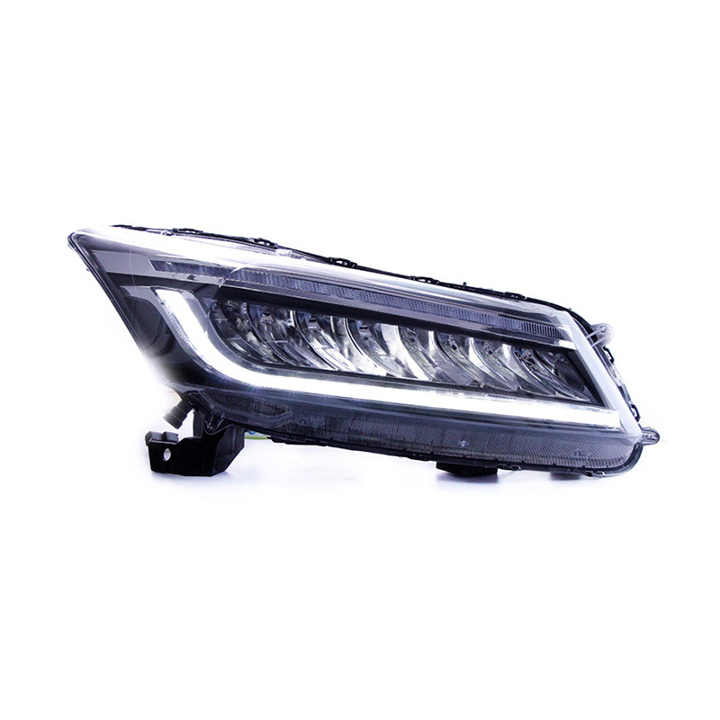 Car Lights For Accord 9.5th 2015-2018 Upgrade LED Auto Crystal Wing Headlights Start Animation DRL Dynamic Lamp Accessories Kit