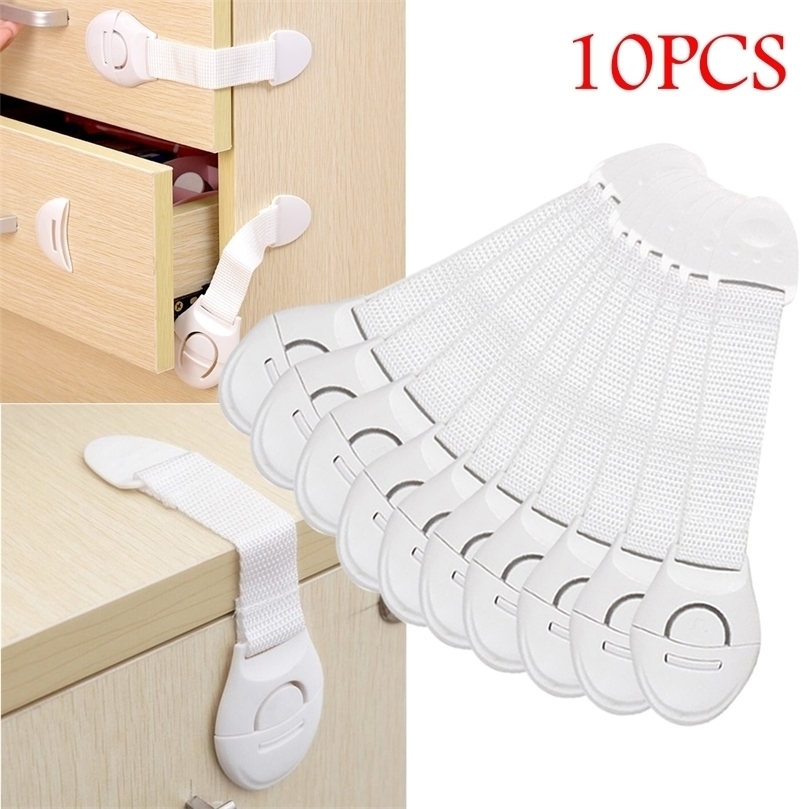 Baby Locks Latches# 10pcs Child Safety Cabinet Proof Security Protector Drawer Door Plastic Protection Kids 220909