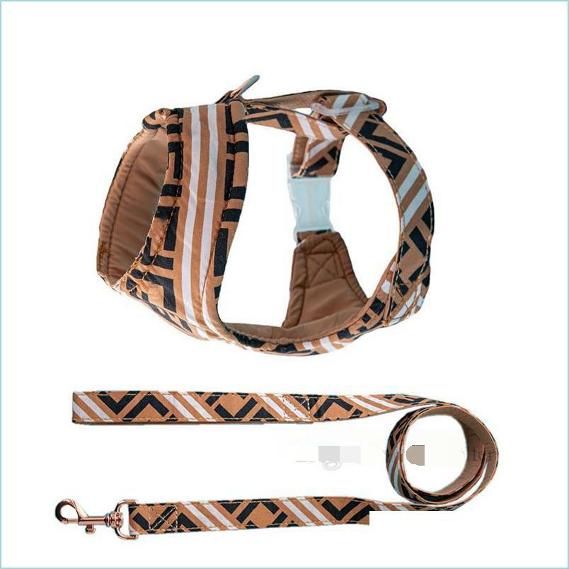 Dog Collars Leashes Designer Dog Harness Leashes Set With Classic Letter Pattern Vest For Dogs Adjustable Step In Puppy Harnes
Dog Collars Leashes Designer Dog Harness Leashes Set With Classic Letter Pattern Vest For Dogs Adjustable Step In Puppy Harnes