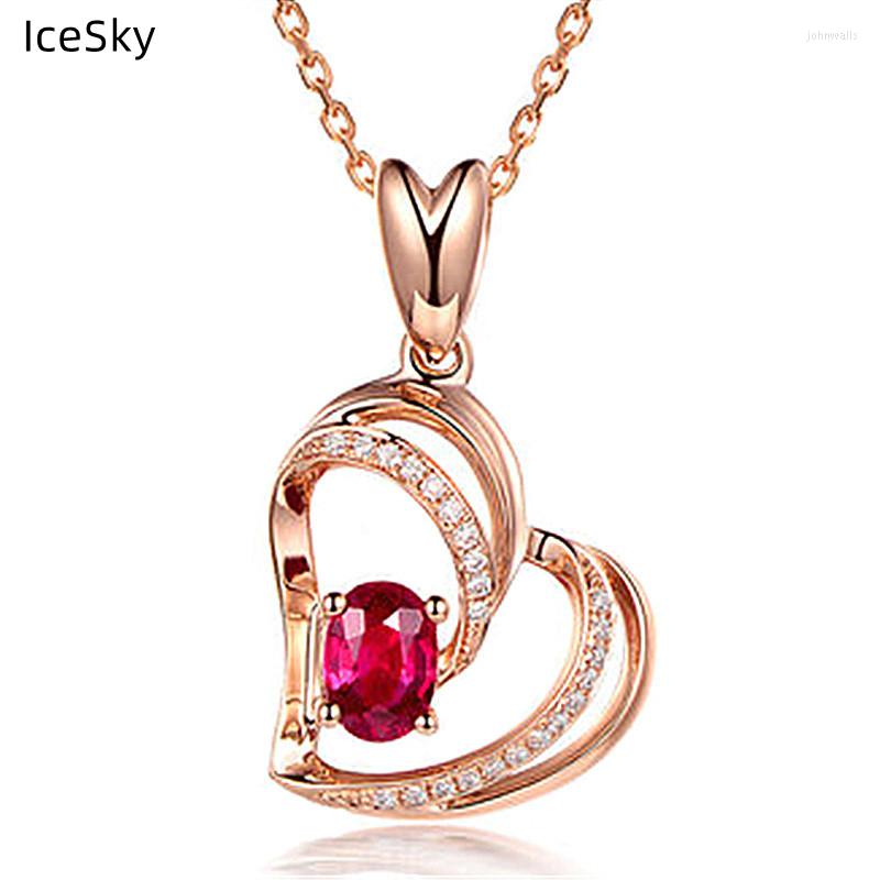 Pendant Necklaces Elegant Heart-shaped Ruby Hollow Heart Full Of Diamonds Three-dimensional Peach Red Diamond Clavicle Chain
Pendant Necklaces Elegant Heart-shaped Ruby Hollow Heart Full Of Diamonds Three-dimensional Peach Red Diamond Clavicle Chain