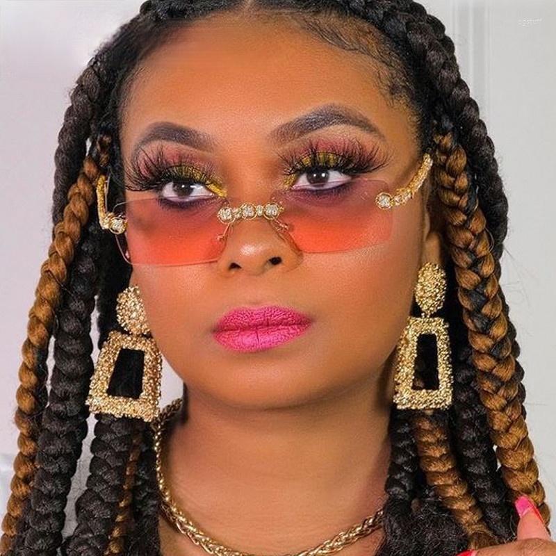 Sunglasses 2022 Unique Rimless Crystal For Women Vintage Gradient Small Sqaure Rhinestone Shiny Sun Glasses Female Shades 
Sunglasses 2022 Unique Rimless Crystal For Women Vintage Gradient Small Sqaure Rhinestone Shiny Sun Glasses Female Shades