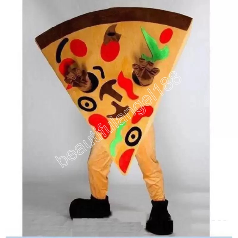 Halloween Cute Pizza Mascot Costume Cartoon Plush Anime theme character Adult Size Christmas Carnival Birthday Party Fancy Outfit