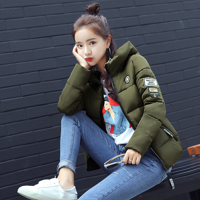 Women's Down Parkas Causal Ladies Padded Jacket Short Autumn Winter Wadded Jacket Women Hooded Short Coats Female Plus Size Parkas Overcoat 22090