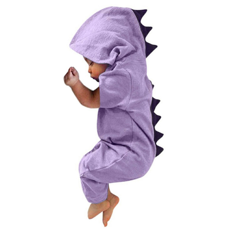 Pajamas Baby Clothing Baby Boy Girl Clothes Baby Dinosaur Hooded Romper Jumpsuit Outfits Autumn Winter Kids Clothes 220909
