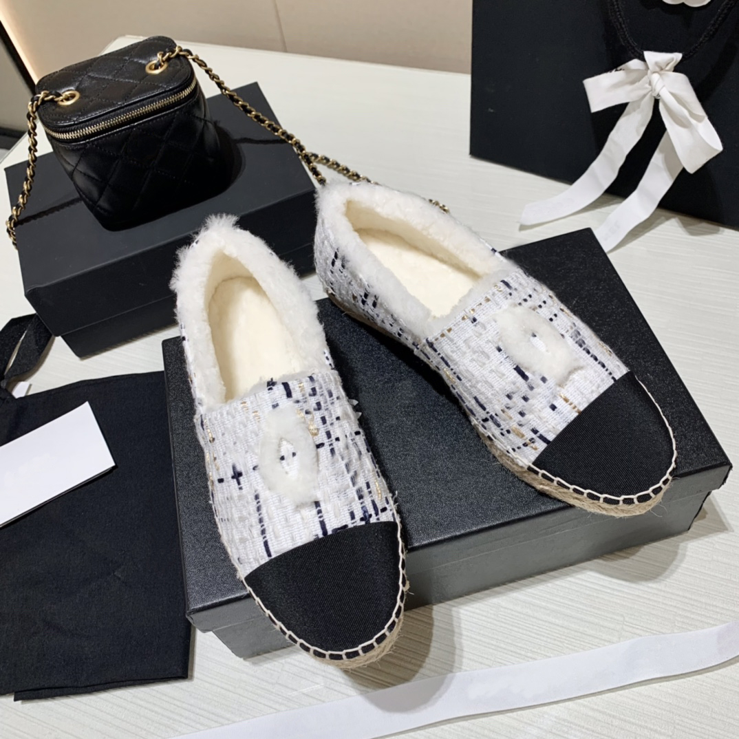 Wool Tweed Espadrilles Designer Women Loafers Casual Plush Fur Shoes Fishman Dress Slip-on Stitch Khaki Platform Spring Shoe Size 35-42, Customize
Wool Tweed Espadrilles Designer Women Loafers Casual Plush Fur Shoes Fishman Dress Slip-on Stitch Khaki Platform Spring Shoe Size 35-42, Customize