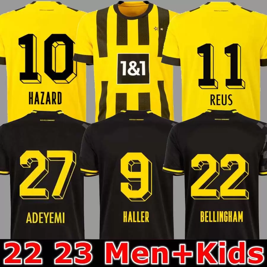 

22 23 110 Th soccer jersey Borussia HAALAND KAMARA HALLER 2022 2023 home away ootball shirt REUS BELLINGHAM HUMMELS REYNA BRANDT Dortmund men kids kit maillot de foot, 22 23 home aldult bundesliga