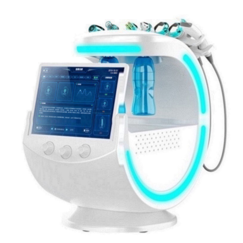 Ice Blue Magic Microdermabrasion Mirror Skin Analyzer, Oxygene Hydra Machine for Professional Ultrasound Skin Care and Effective Treatments