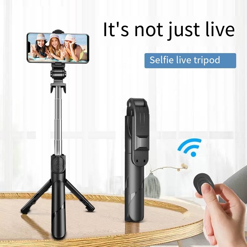 Tripods XT02 mobile phone Bluetooth selfie stick tripod integrated multifunctional portable 70cm live broadcast magic device