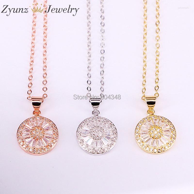 Pendant Necklaces 10PCS ZYZ339-2796 Clear CZ Round Charm Necklace Micro Pave Charms/ Cubic Zirconia Chain
Pendant Necklaces 10PCS ZYZ339-2796 Clear CZ Round Charm Necklace Micro Pave Charms/ Cubic Zirconia Chain