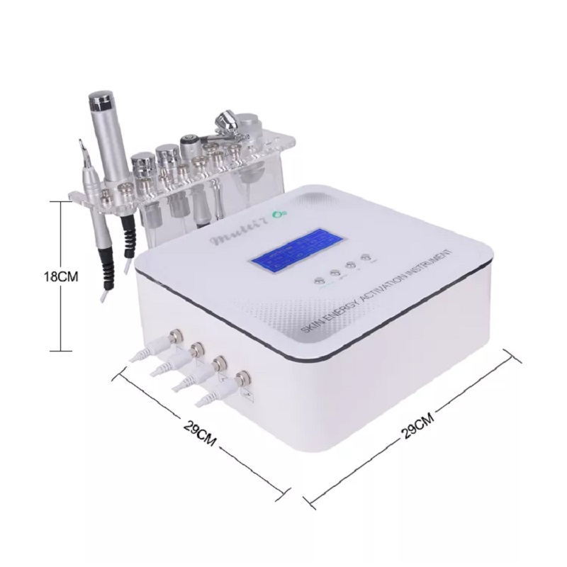 Facial RF Electroporation Mesotherapy Machine, No-Needle Diamond Meso Microdermabrasion for Skin Tightening, Rejuvenation, and RF Ultrasonic Treatment