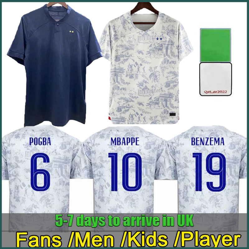2022 MBAPPE GRIEZMANN BENZEMA Mens Francia Soccer Jerseys 22 23 POGBA KANTE GIROUD Kids Kit Home Away Football Shirt Player Fans Version PAVARD TOLISSO Maillot Foo, 22 23 home
2022 MBAPPE GRIEZMANN BENZEMA Mens Francia Soccer Jerseys 22 23 POGBA KANTE GIROUD Kids Kit Home Away Football Shirt Player Fans Version PAVARD TOLISSO Maillot Foo, 22 23 home