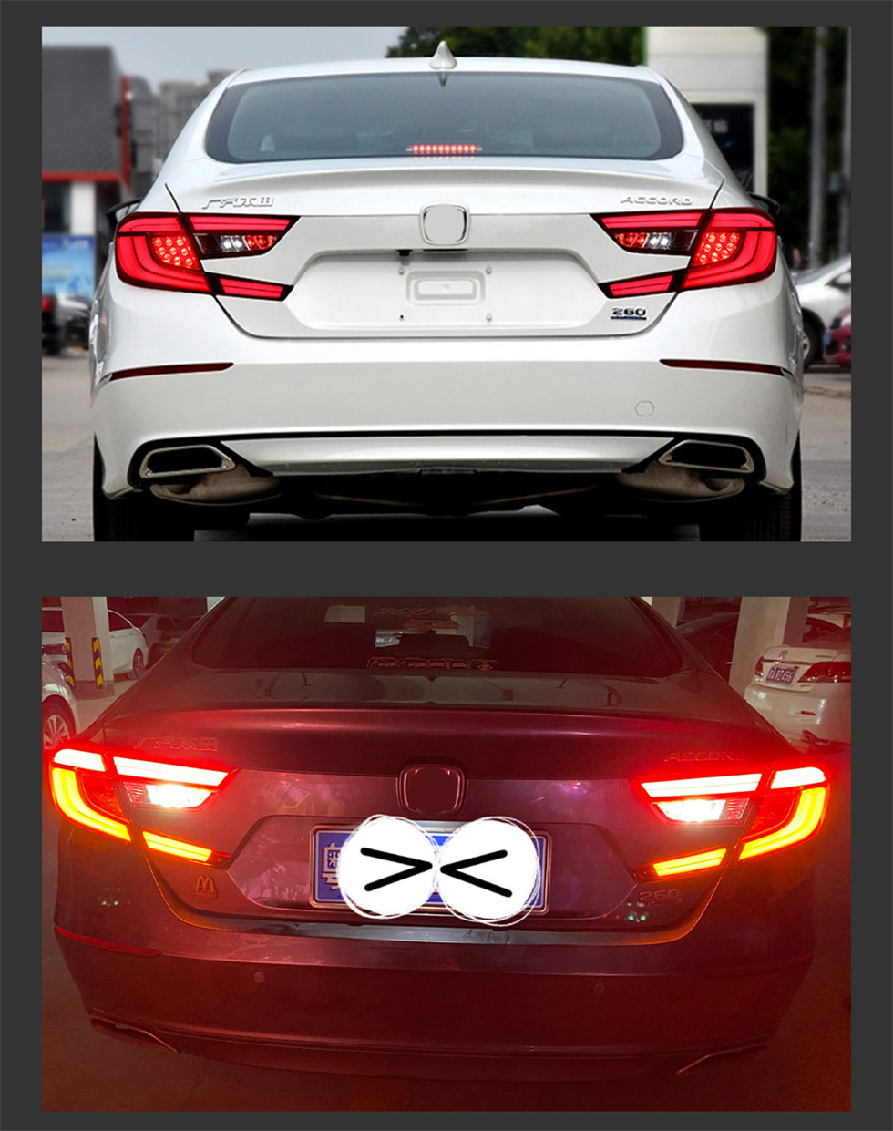 Auto Taillights For Accord X 20 18-2021 G10 LED Taillight Assembly Upgrade Original Design Dynamic Turn Signal Lamp Accessories Kit