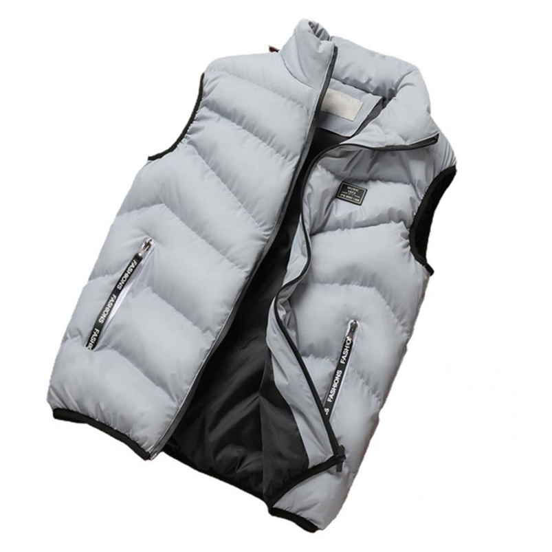 Men's Down Parkas Fashion Men Jacket Sleeveless Vest Spring Thermal Soft Vests Casual Coats Male Cotton Men's Vest Men Thicken Waistcoat 220