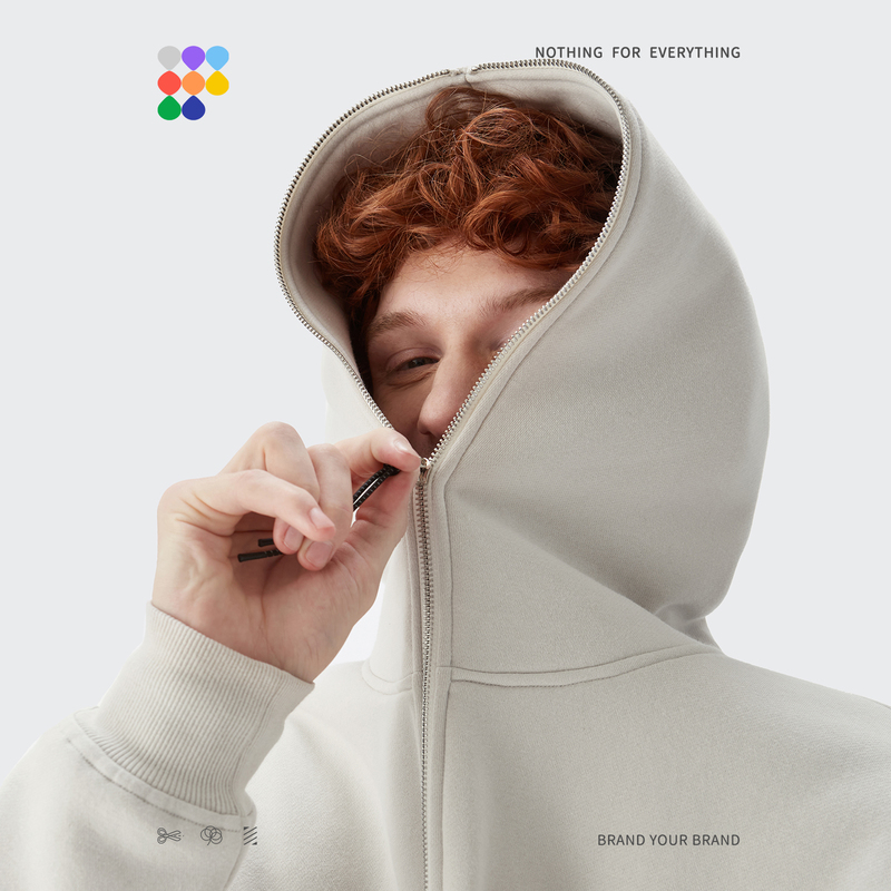 Men's Tracksuits INFLATION Zip Up Hoodies Set Men Oversized Two Pieces Set Winter Thick Fleece Casual Tracksuit Couple Zipper Sweatsuit 220909